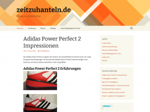 Screenshot des Blogs Zeit zu hanteln – Fitness Blog