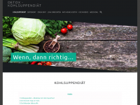 Screenshot des Blogs Detox-Kohlsuppendiät