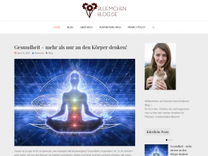 Screenshot des Blogs Yvonney Blümchenblog