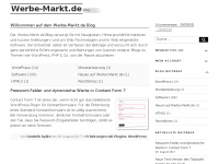 Screenshot des Blogs Werbe-Markt.de Entwickler-Blog