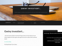 Screenshot des Blogs Gwiny investiert…