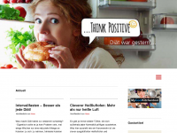 Screenshot des Blogs Think Positive… kein (Diät)-Stress