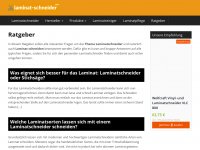 Screenshot des Blogs Laminatschneider Tipps und Tricks