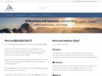 Screenshot des Blogs Outdoor Blog