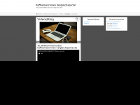 Screenshot des Blogs Kaffeemaschinen Vergleichsportal