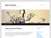 Screenshot des Blogs Meet the Bones