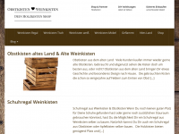 Screenshot des Blogs Obstkisten & Weinkisten Deko Blog