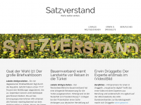 Screenshot des Blogs Satzverstand – Worte wollen wirken