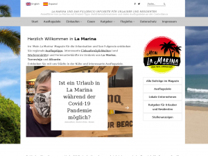 Screenshot des Blogs Mein La Marina in Spanien