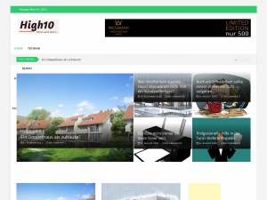 Screenshot des Blogs High10