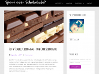 Screenshot des Blogs sportoderschokolade