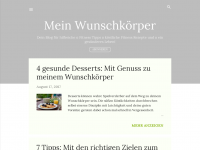Screenshot des Blogs Dein Wunschkörper