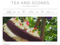 Screenshot des Blogs Tea and Scones