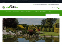 Screenshot des Blogs Teich-Profi – Ihr Experte für Gartenteiche