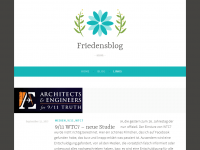 Screenshot des Blogs Friedensblog
