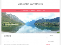 Screenshot des Blogs Alexandras Mopedtouren