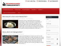 Screenshot des Blogs Küchenmaschinen Test