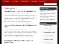 Screenshot des Blogs Whisky Ratgeber Blog