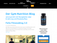 Screenshot des Blogs Gym Nutrition