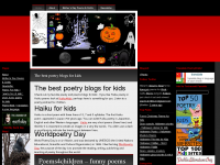 Screenshot des Blogs Poetry for kids – funny poems for children