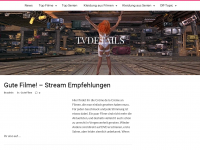 Screenshot des Blogs TVDetails