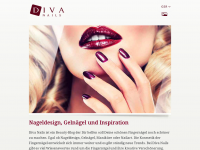 Screenshot des Blogs Diva Nails