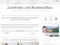 Screenshot des Blogs Zunehmen und Muskelaufbau