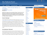 Screenshot des Blogs Das Netbook Portal
