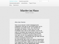 Screenshot des Blogs Marder im Haus