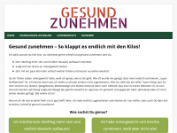 Screenshot des Blogs Gesund zunehmen