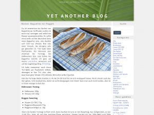 Screenshot des Blogs Yet Another Blog