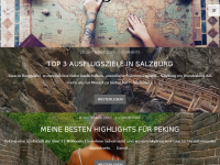 Screenshot des Blogs Salty toes Reiseblog