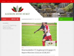 Screenshot des Blogs AUGSBURG MEINE HEIMAT