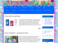Screenshot des Blogs Einhornwelten
