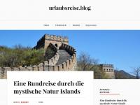 Screenshot des Blogs Urlaubsreise.blog