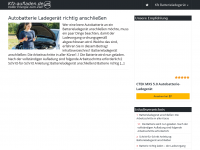 Screenshot des Blogs Kfz-Aufladen.de – Voller Energie zum Ziel!