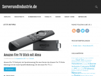 Screenshot des Blogs ServerundIndustrie