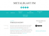Screenshot des Blogs MetalBlast FM