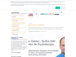 Screenshot des Blogs Praxis Der Zuhörer – Steffen Zöhl