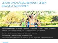 Screenshot des Blogs Fit leicht und lässig – bewusst Leben bewusst Abnehmen