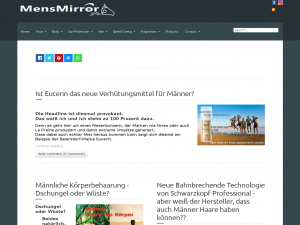 Screenshot des Blogs MensMirror
