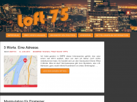 Screenshot des Blogs Loft 75