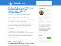Screenshot des Blogs Reisekonto