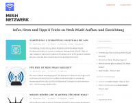 Screenshot des Blogs Mesh Netzwerk