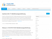 Screenshot des Blogs Bedienungsanleitung