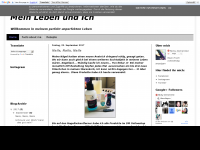 Screenshot des Blogs Mein Leben und ich
