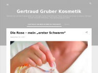 Screenshot des Blogs Gertraud Gruber Onlineshop