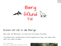 Screenshot des Blogs Berg (H)und Tal
