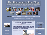 Screenshot des Blogs Nobody is perfect =) – Der RatzingerOnline-Blog