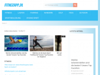 Screenshot des Blogs FitneZapp